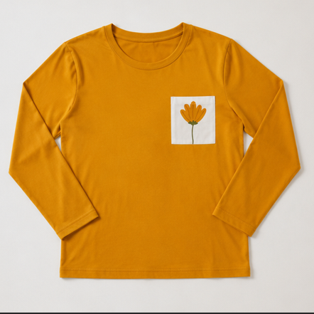 Mustard Bloom Set printed night suit