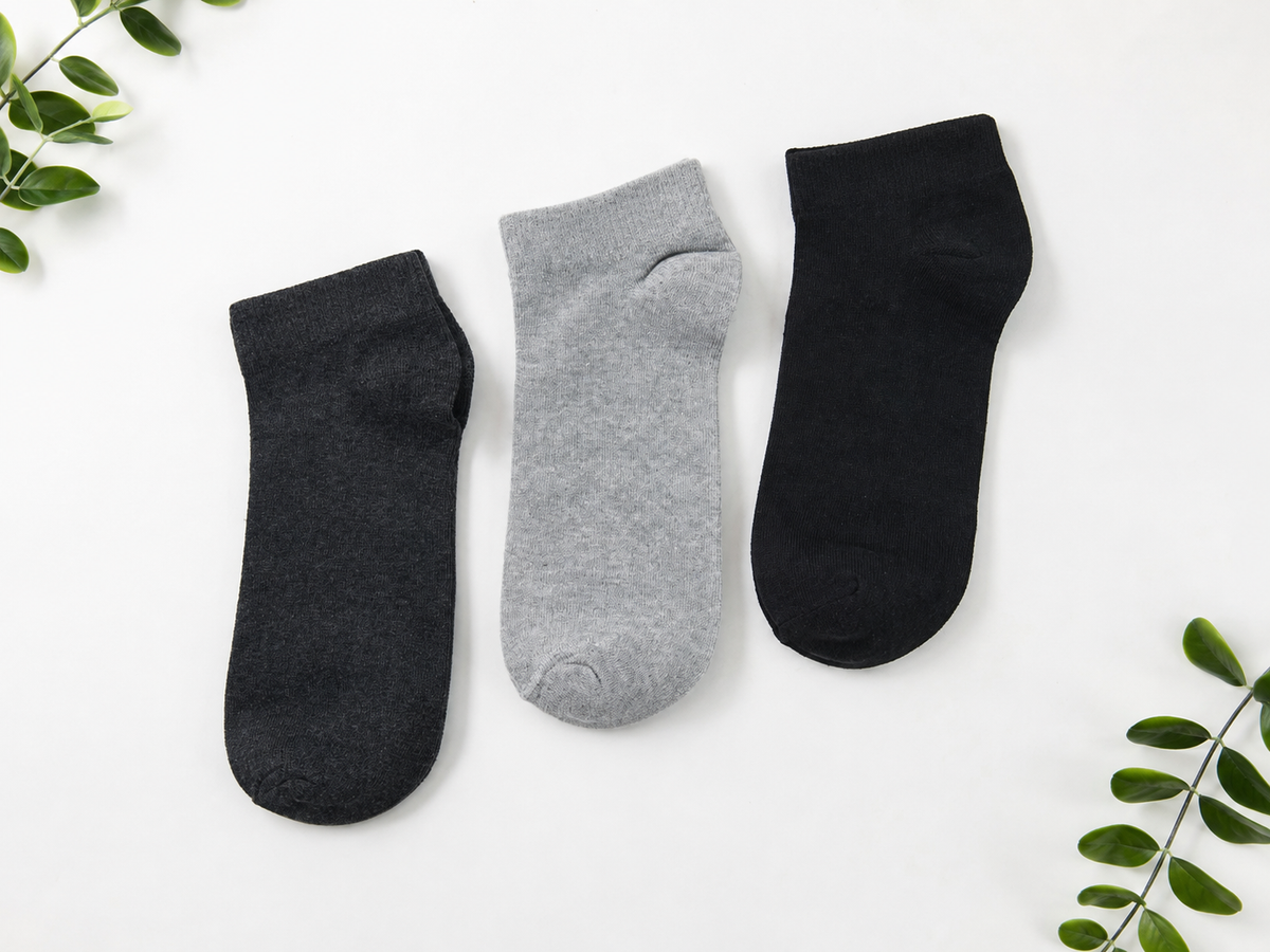 Premium Ankle Socks – Pack of 6 (Mixed Colors)