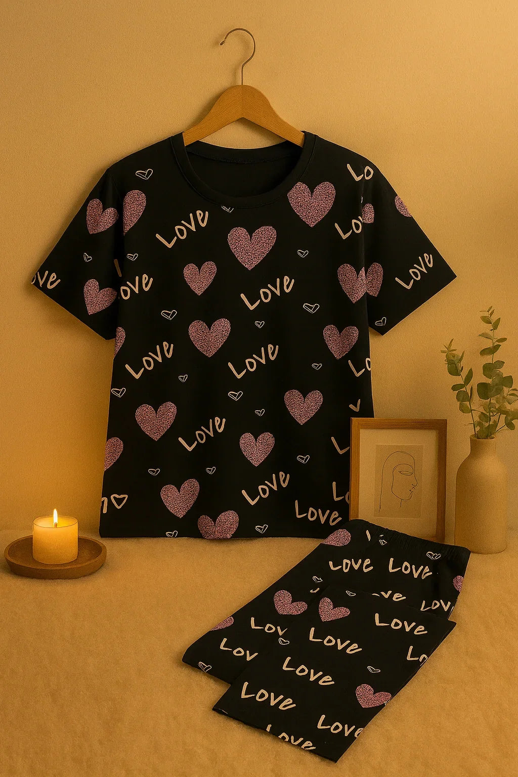 BLACK LOVE HEART